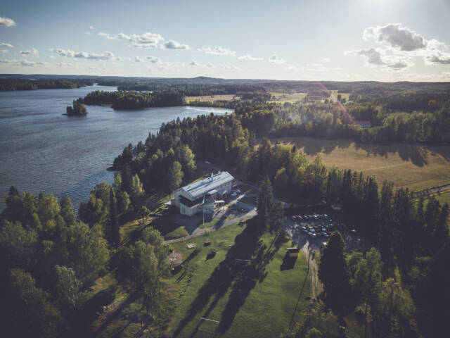Pyysalon leirikeskus ilmakuvassa.