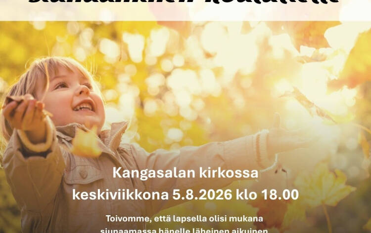 Kouluun lähtevien siunaus