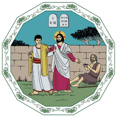Jeesus ja rikas nuorukainen.