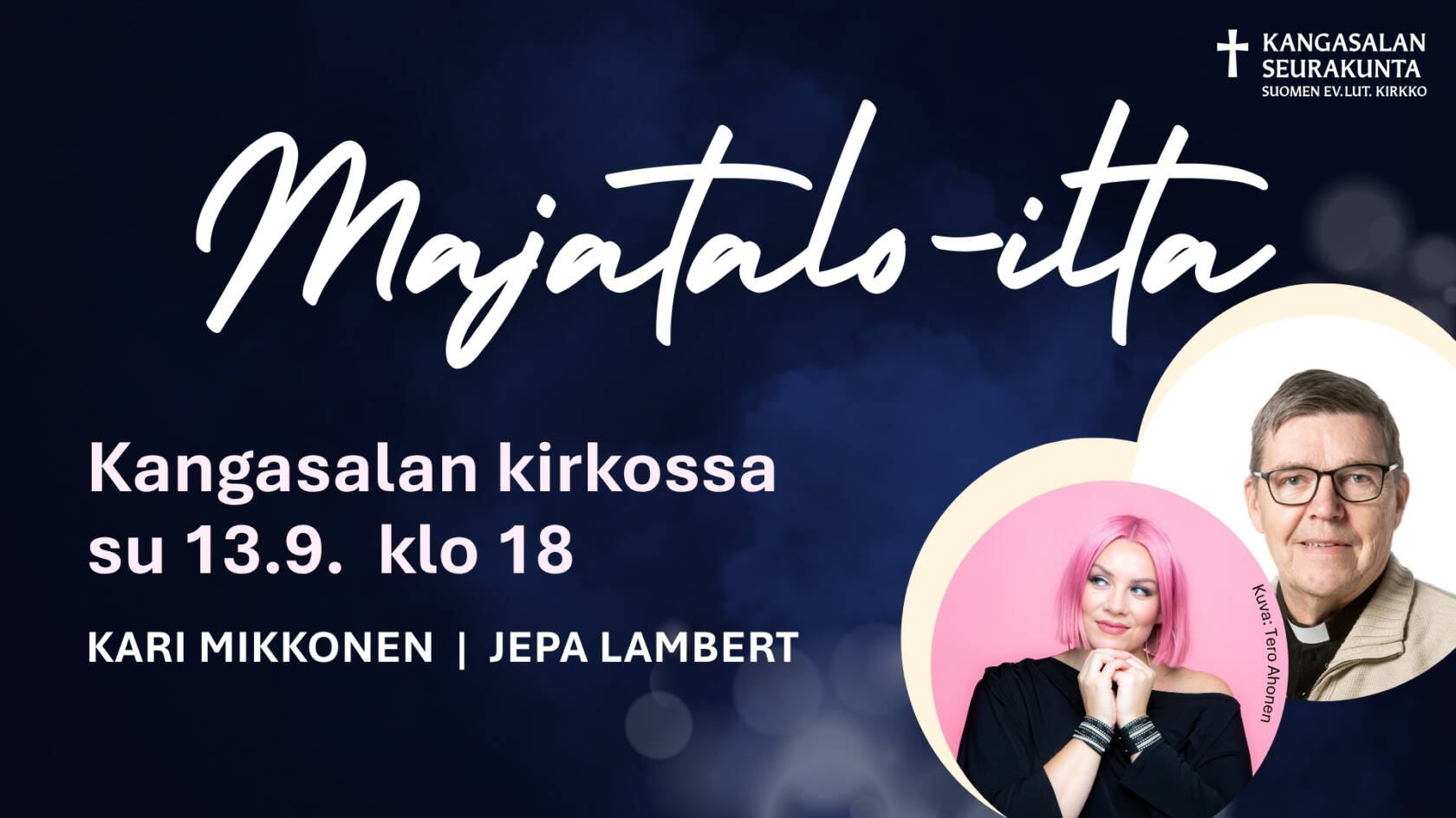 13.9. järjestettävän Majatalo-illan mainoskuva.