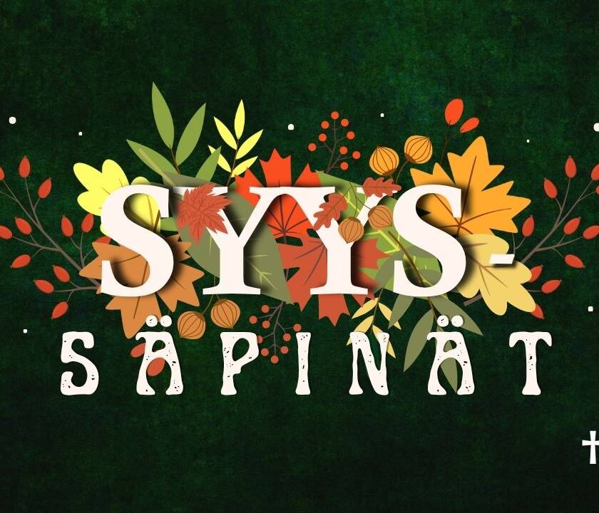 Syyssäpinät-tapahtuman logo.