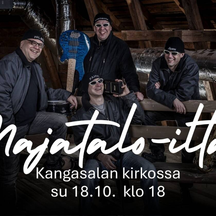 Majatalo-illan mainoskuvassa Mooseksen Parta.