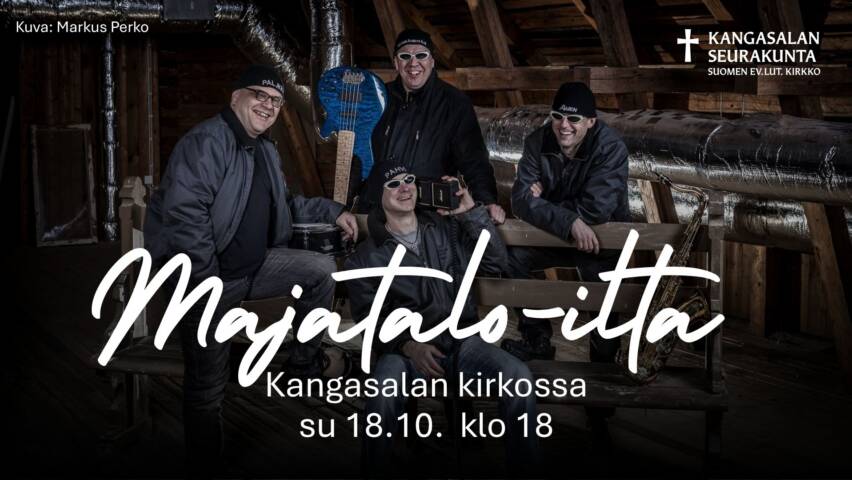Majatalo-illan mainoskuvassa Mooseksen Parta.