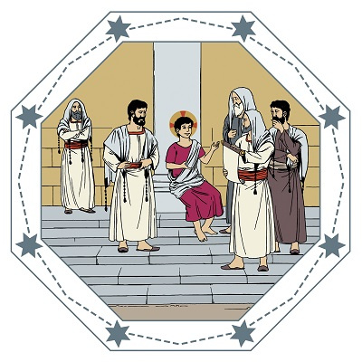 Jeesus 12-vuotiaana temppelissä.